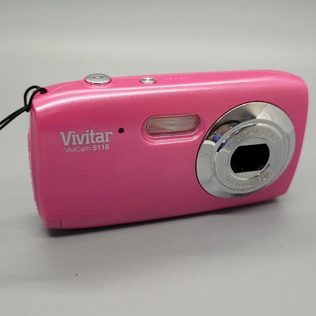 Vivitar Vivicam 5118 5.0MP Compact Digital Camera Pink Tested