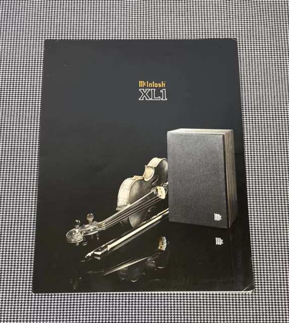 Mcintosh Xl 1 Bass Loudspeaker System Information Brochure J0369