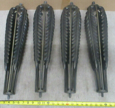 Cast Iron Ornamental Table Legs heavy duty- Post Leaf Pattern