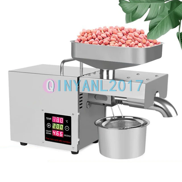 Automatic Oil Press Machine Oil Extraction Extractor Expeller Olive Peanut NEW