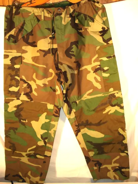 Military Cold Wet Weather Trouser Pants Camouflage Size Large
