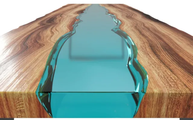 Epoxidharz 1,5kg Glasklar Kristalleffekt Bastel Gießharz River-Tisch  Powerpreis