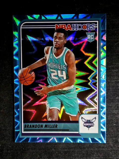2023-24 NBA Hoops Teal Explosion #284 Brandon Miller Charlotte Hornets  Official Panini Basketball Trading Card (Stock Photo Shown, Card in Near  Mint