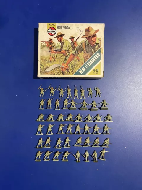 Airfix Toy Soldiers Boxed Gurkhas HO-OO Scale Complete Set
