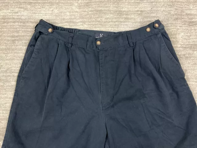 Vintage Givenchy Shorts Mens 40 Blue Activewear Chino Golf Pleated 2