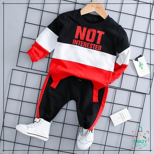 COMPLETO 2 PEZZI NOT  SET 2 pezzi Abbigliamento per bambini kids Felpa+Pantalone