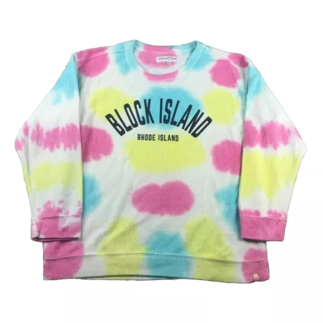 Block Island Rhode Island Sweatshirt Adult Large Tie Dye Long Sleeves NWT