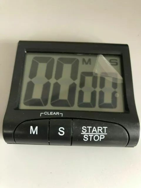 Numérique Grand Écran Minuteur Compte Dessus / Bas LCD Noir Couleur GB Vendeur