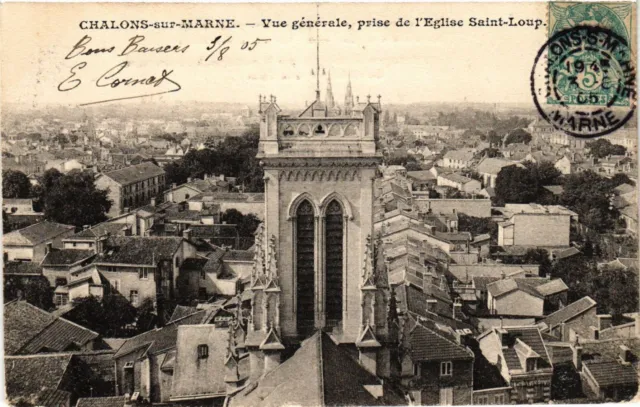 CPA AK CHALONS-sur-MARNE - General view taken of St-Loup Church (742825)