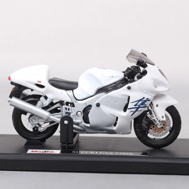 Maquette Moto Suzuki Hayabusa 1:12 - Argent, Moulée Sous Pression, Collection, échelle 1/12, Modèle 2022