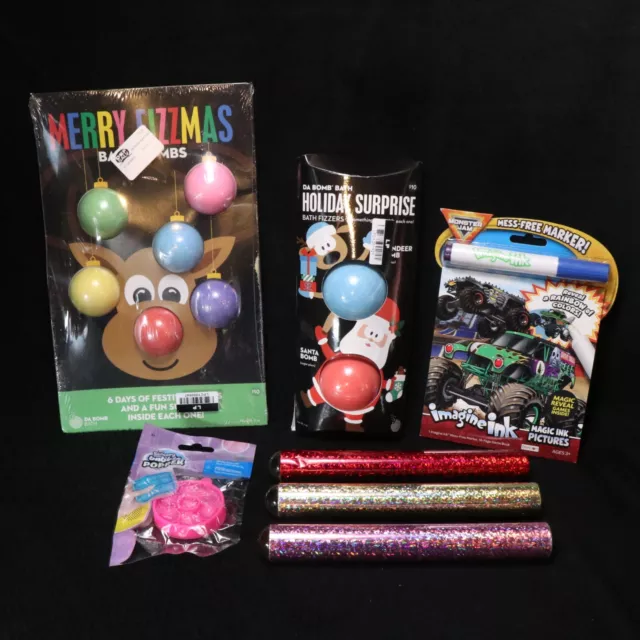 Kaleidoscopes Monster Jam imagineink Bath Fizzers 7 Item Kids Pack