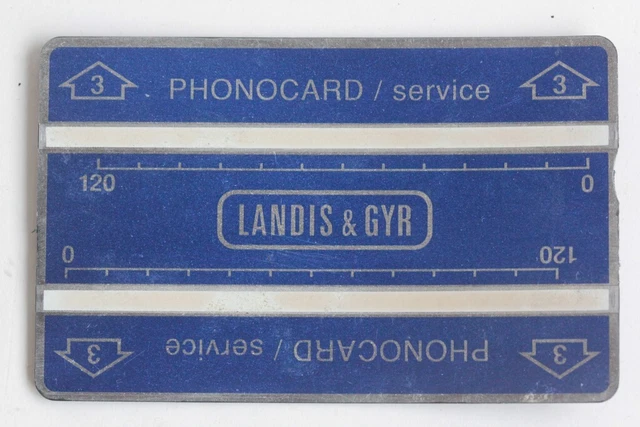 Phonocard 3 Landis & Gyr 410K Swiss (60825) Service Card