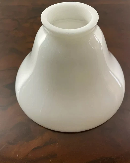 6 inch Milk/Opal Glass Shade - Bell Shaped blown glass 