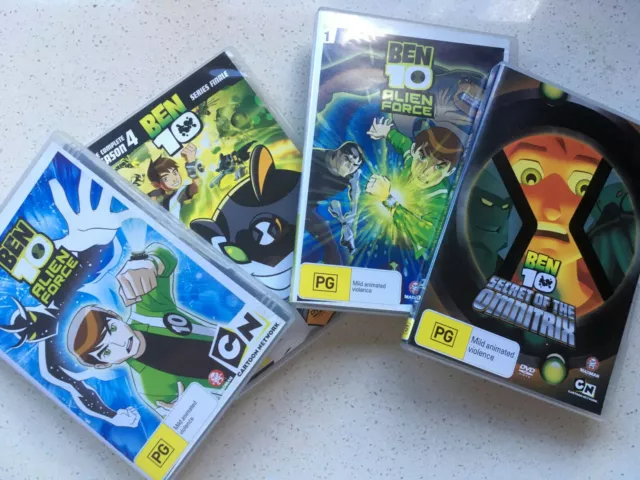 LOT Ben 10 Alien Force BUNDLE of 4 X DVD  Region 4 Great Condition