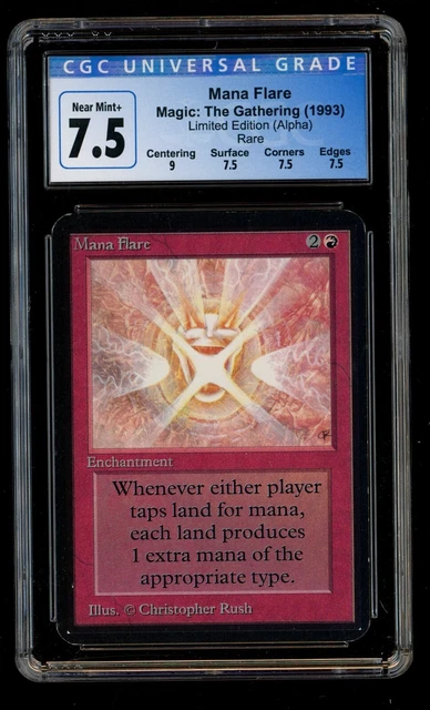 ***CGC 7,5 ALPHA Mana Flare*** MTG Alpha Magic Kid Icarus EUR 247,33 ...