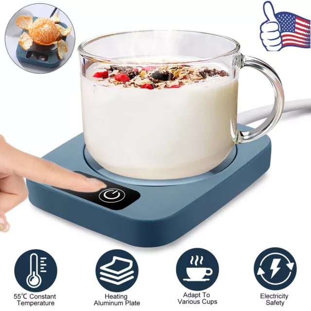 Cup Mug Warmer Auto Thermostat Coffee Tea Milk Drink Heater Pad Office Home Gift