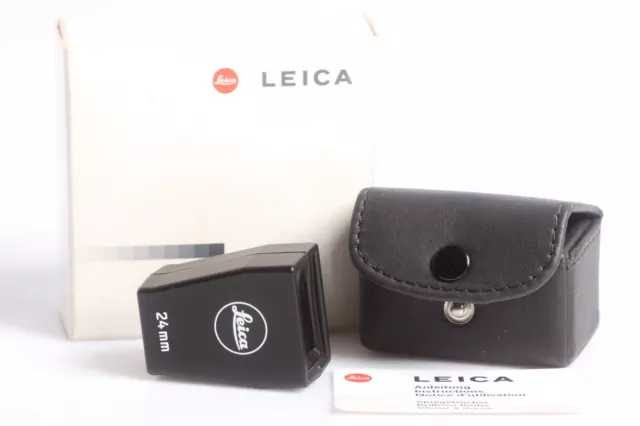 Leica 12019 Leitz Finder 24mm Aufstecksucher 24 mit Tasche