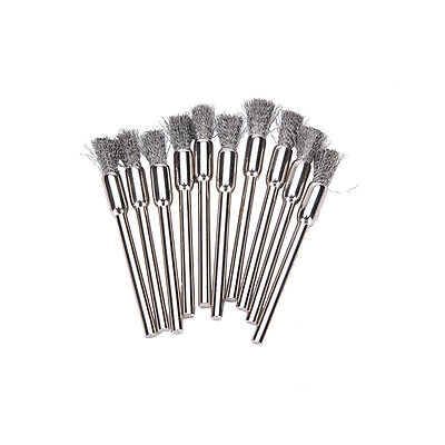 Nuevo 10 piezas Mini cepillo de alambre cepillos rueda de taza para amoladora o taladro 3x5 mm fashRS- $6