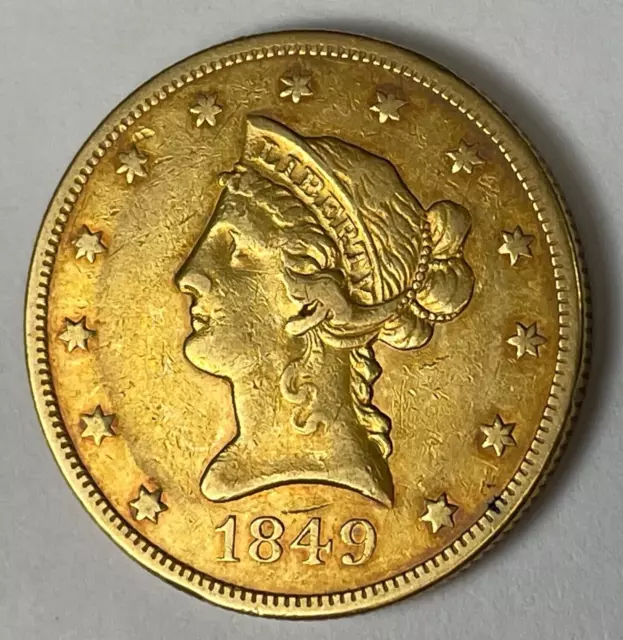 1849 $10 Gold Liberty Coin ((No Reserve))