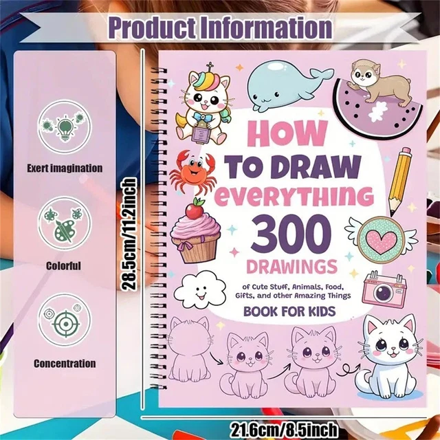 Ot Draw HOW TO DRAW Everything: 300 Drawings of Cute Stuff, Animals, Food ...