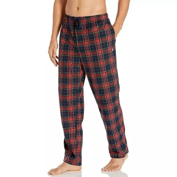 Nautica Mens Plaid Cozy Super Soft Fleece Sleep Pajama Pants Size XL