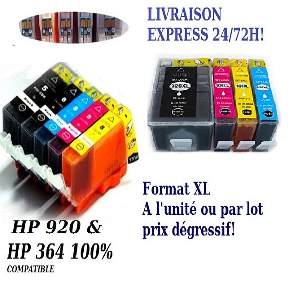 Cartucce di Inchiostro Compatibili HP 364 XL E 920 XL Alta Qualità Con Chip