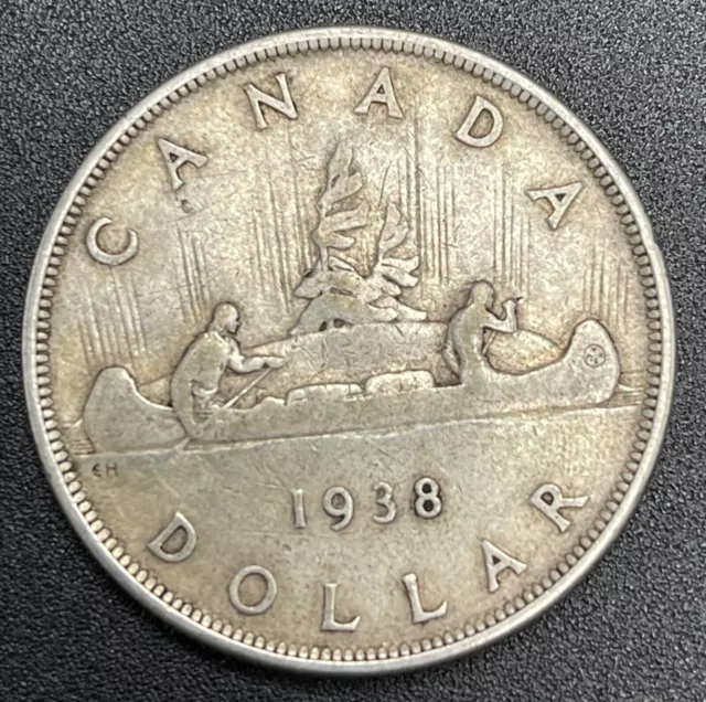 1938 Canada Silver Dollar - No Reserve Sale - Semi-Key Date