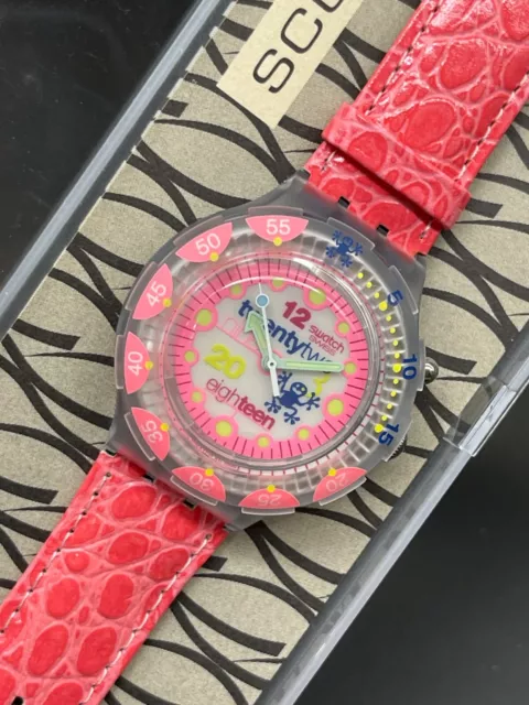 Swatch Armbanduhr Scuba 200 Loomi Pink Pleasure SDN900  New Neu ungetragen 1996