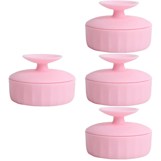 4pcs Cosmetic Brush Nettoyer à double usage Broussin à double usage Boîte à
