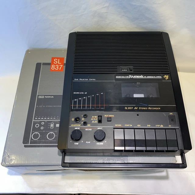 Original ITT Nokia SL 537 A Stereo tape Recorder ,also for