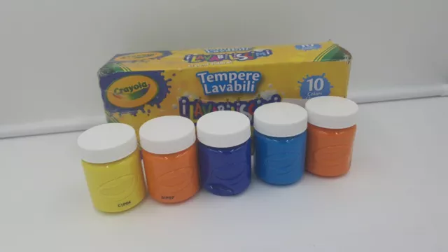crayola Creative Deco Color Temperador Cartel Color Set 59 ml x 5 Macetas Lavable