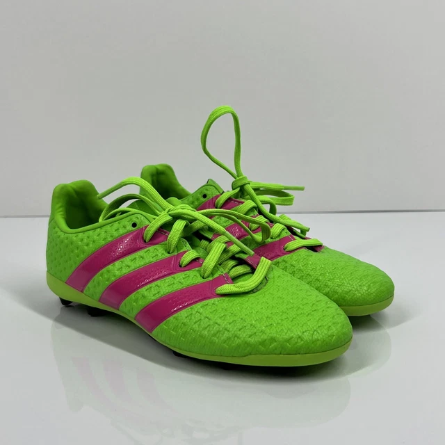 ADIDAS ACE 16.4 FXG green/shock pink/core black Junior Size 1 AF5034 $18.70 - PicClick