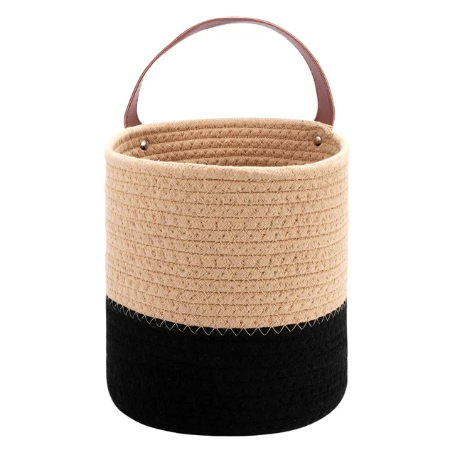 Poignée tissée Panier table de nuit Panier de rangement pour cadeaux - Chine Panier à tricoter et tissé à la main prix