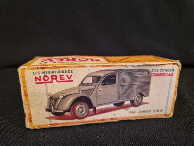 boite ancienne norev 2 ch Citroën commerciale