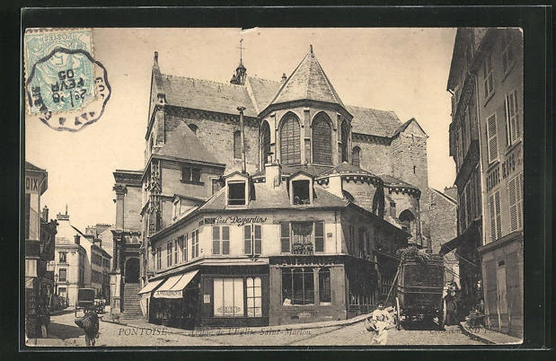 CPA Pontoise, Abside de l´Eglise Saint-Maclou 1905