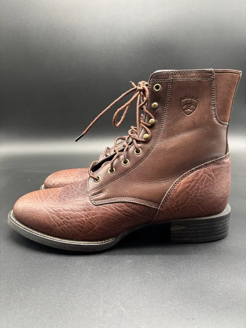 ARIAT BOOTS MENS 8.5D Brown Lacer Kiltie ATS Leather Work  display picture 1