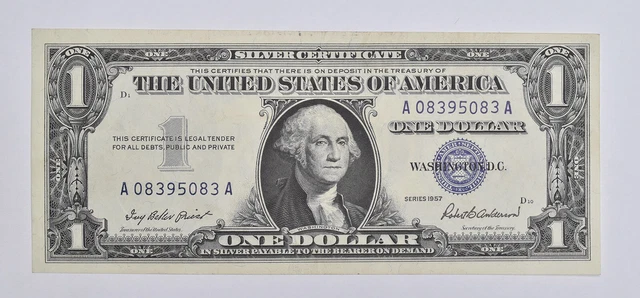 Crisp - 1957 United States Dollar Currency $1 Silver Certificate *038
