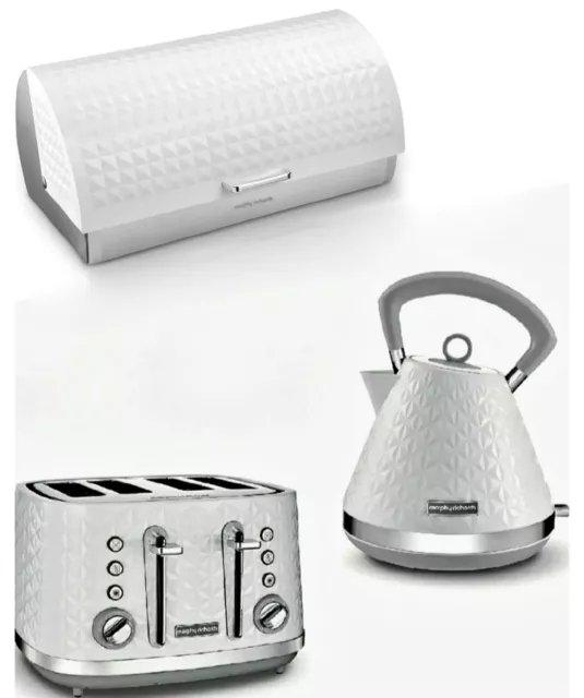 Morphy richards bread bin white sale