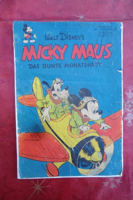 Micky Maus Heft Nr. 1 / 1951
