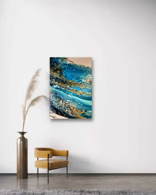 Original Art Acrylic Canvas Abstract Painting Modern Home Wall Hanging Decor