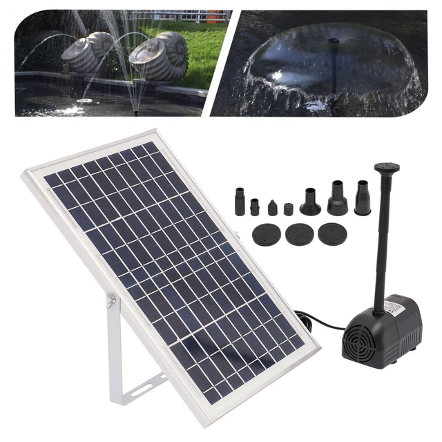 SOLAR SPRINGBRUNNEN,1000L/H TEICHPUMPE Gartenteich Wasserspiel