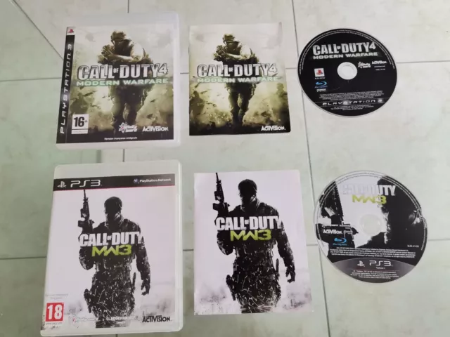 Sony Playstation PS3 lot Call Of Duty Modern Warfare 3 + 4 