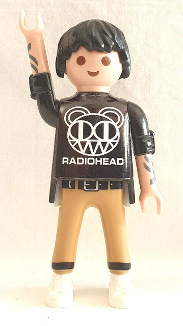 Figurine Playmobil Rocker Avec T-shirt MUSE - Occasion Parfait état - Fait Main