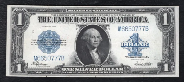 Fr. 237 1923 $1 One Dollar “Horseblanket” Silver Certificate Extremely Fine