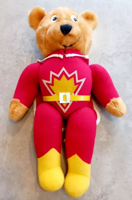 VINTAGE ORIGINAL 80S Super Ted Transforming Plush Toy Petal Craft