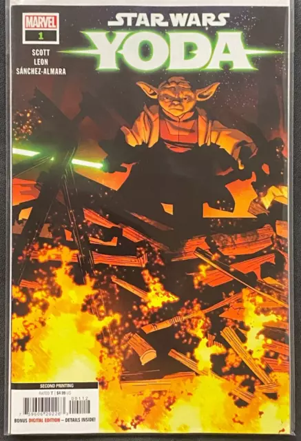 Star Wars Yoda #1 2ND PRINT Marvel 2023 VF/NM Comics
