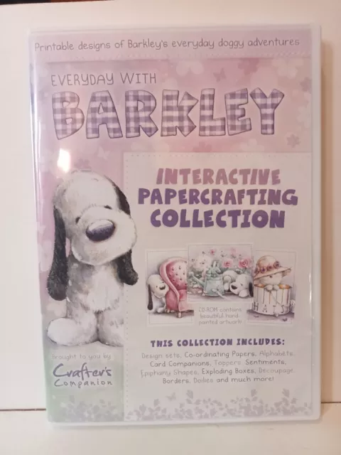 New Sealed Crafter's Companion - Everyday with Barkley Papercrafting  cd Rom