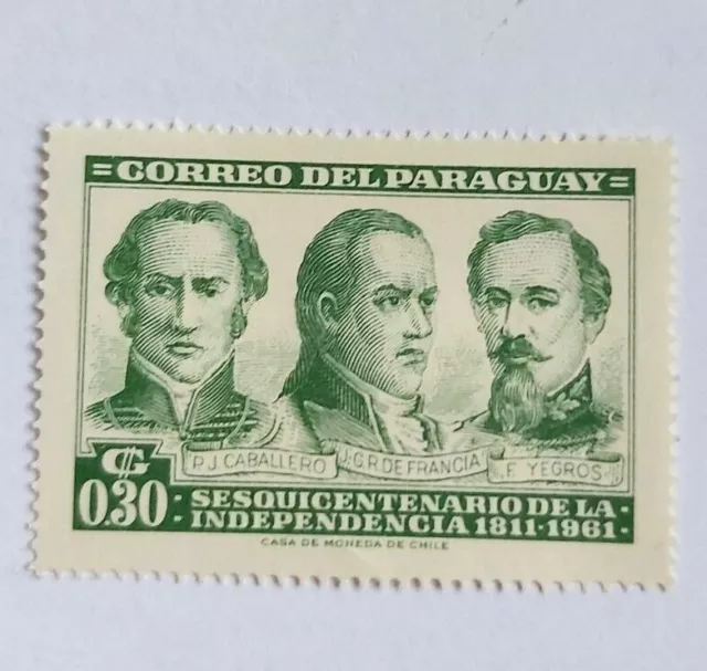 Paraguay 1961 Independence Anniversary Stamp