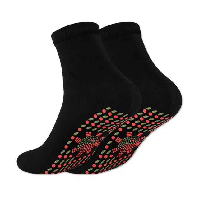 Self-heating Health Socks Comfortable Thermal Socks for Women Men (Black)