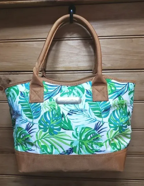 Tupperware Palm Paradise Insulated Lunch Bag Zippered With Double Handles